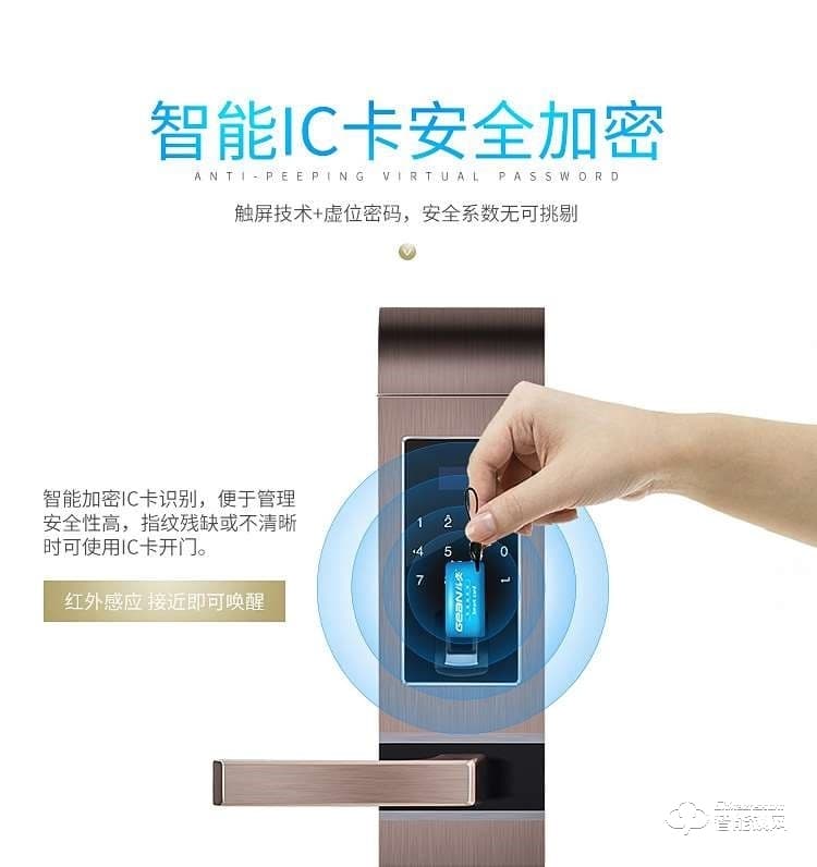 格安智能锁 K5012智能指纹密码电子锁