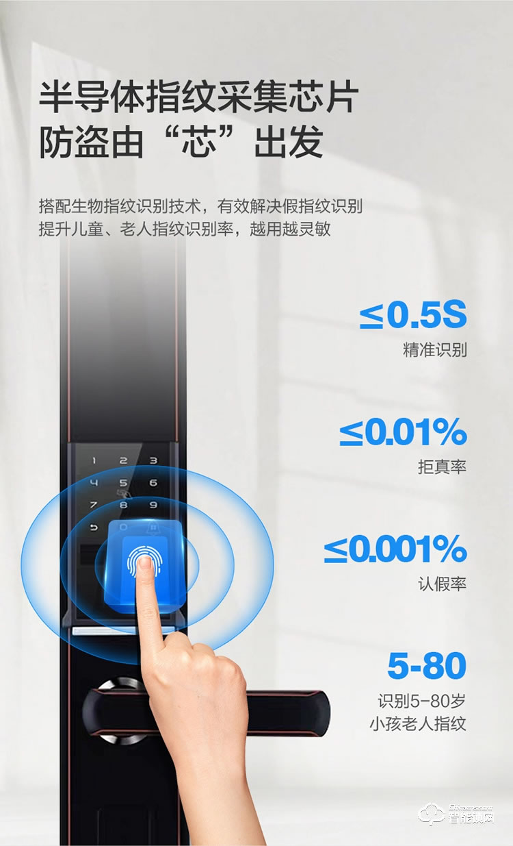 巴奈特智能锁 D6家用防盗门电子锁自