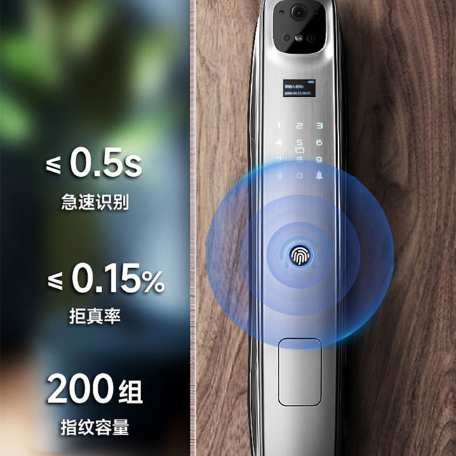 玥玛DS-02指纹锁 密码远程家用防盗门智能锁